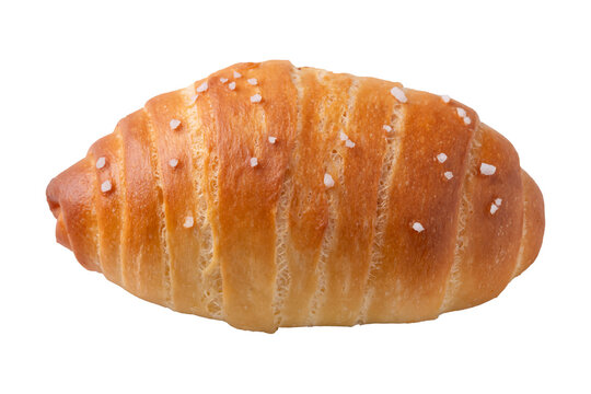 Salt bread (Shio pan) with sea salt flakes, Japanese bakery style	