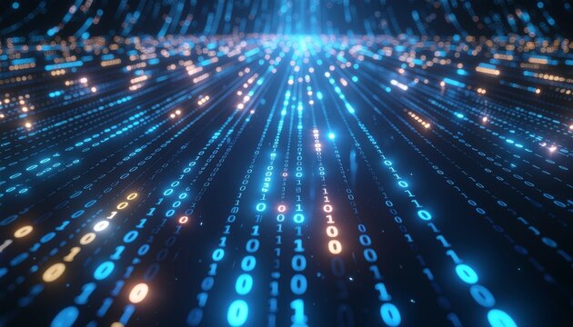 Binary Code Artificial Intelligence Technology Background
