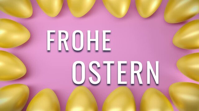 Videoanimation - 16 goldene Ostereier - Frohe Ostern