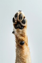Obraz premium Raised cat paw close-up