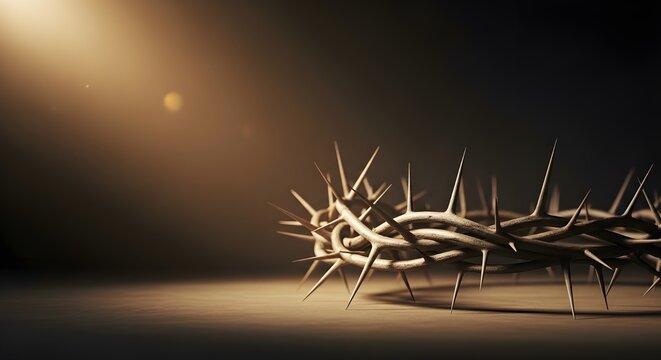 Good friday reflection crown of thorns symbolizing jesus christ's passion and sacrifice