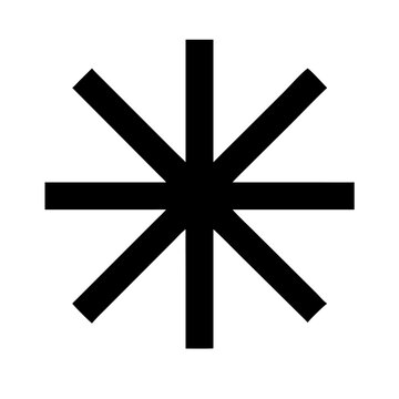 Asterisk Thin Icon