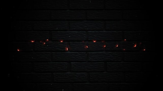 September 2029 Text Neon Glowing Year Month & Date Animation