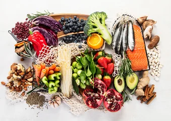 Fotobehang Eten Foods representing anti - inflammatory diet.  © bit24