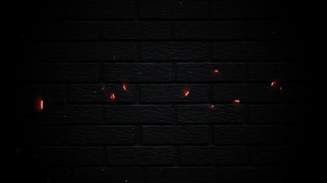 April 2034 Text Neon Glowing Year Month & Date Animation