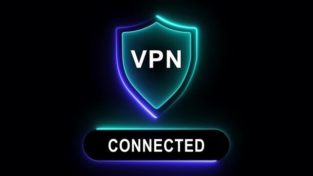 VPN Virtual Private network protocol concept. Motion graphics of VPN network idea. 4k video. personal networking concept. of motion graphics. 4k video.