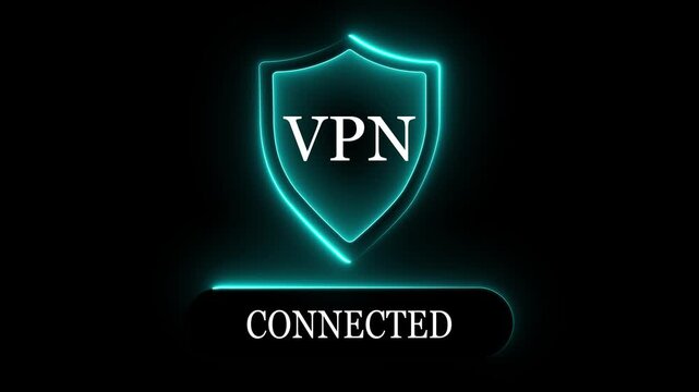 VPN Virtual Private network protocol concept. Motion graphics of VPN network idea. 4k video. personal networking concept. of motion graphics. 4k video.