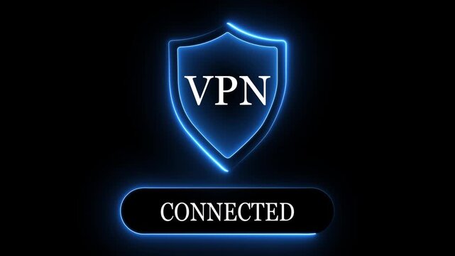 VPN Virtual Private network protocol concept. Motion graphics of VPN network idea. 4k video. personal networking concept. of motion graphics. 4k video.