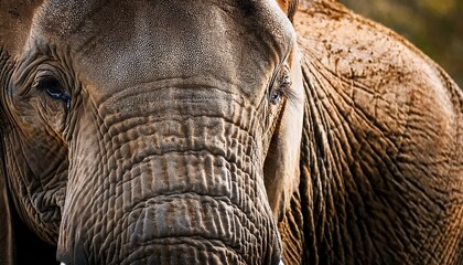 Fototapeta premium Close Up Of An Elephant