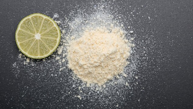 Image of lemon and citric acid powder