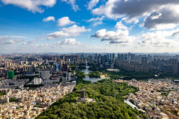 Obraz premium The landmark of Foshan - Qianling Lake