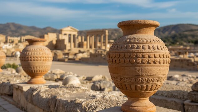 Old vases from Knossos, Greece