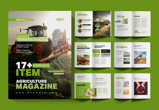 Agriculture Magazine Design