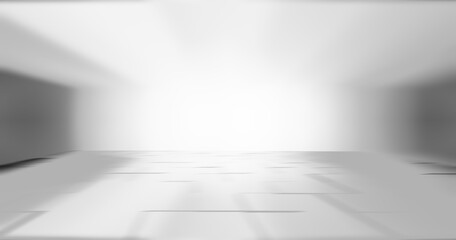 soft gray studio room background, grey floor backdrop with spotlight.