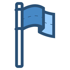 soccer or football waving corner flag icon © agusraharj