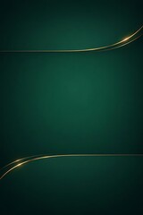 Dark Green Luxury Gold Line Background