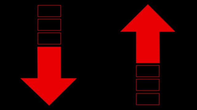 Simple motion graphic animation scroll down up arrow. 4k,.. 
Scroll Up and Down Arrow Animation &ndash; Simple Navigation Icon on Clean Background &ndash; 4K,....