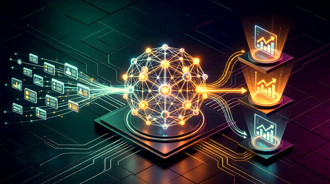 Concept of an AI-powered business decision intelligence engine