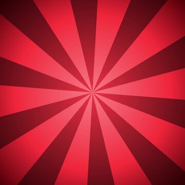 Vintage red sunburst motion background with abstract rays and a grunge paper texture featuring retro starburst stripes and a brown aged design - square shaped composition