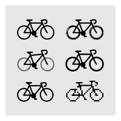 Obraz premium bicycle icons set