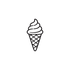 Classic Ice Cream Cone Icon