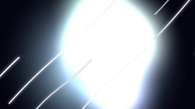 Bright Lights and Streaks in Space.