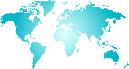 Fototapeta premium World Map Vector Illustration Global Geographic Map