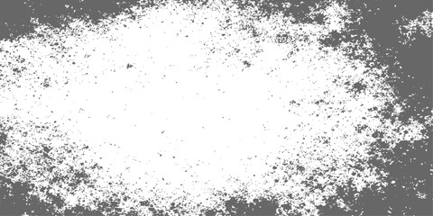 Obraz premium A dark vintage grunge background featuring black ink splashes and a dirty paint texture on an old paper pattern with a dusty vector border frame