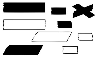 マスキングテープ風の装飾セット