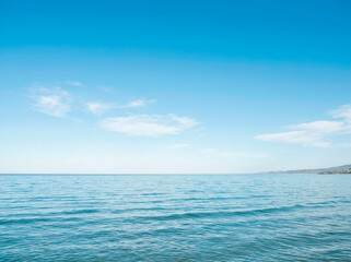Obraz premium 青空と水平線の海風景