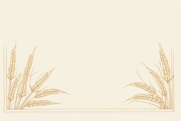 Fototapeta premium Ornament divider wheat backgrounds plant agriculture.