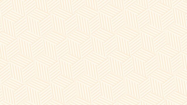 A light beige background with a subtle, repeating geometric pattern of interwoven parallel lines creating a textured, abstract design.