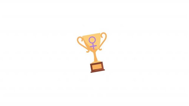 gold trophy cup gender icon