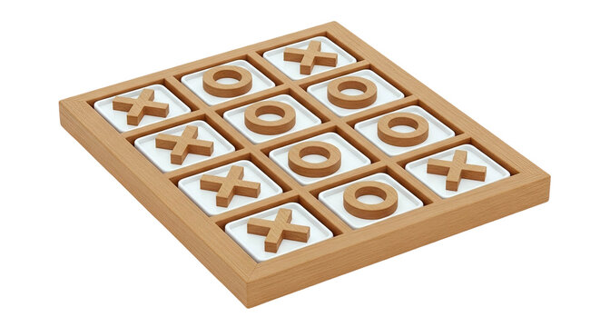 Wooden Tic Tac Toe Game