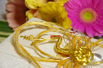 結婚式のお祝い　結納　水引