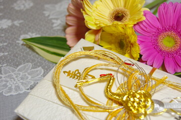 結婚式のお祝い　結納　水引