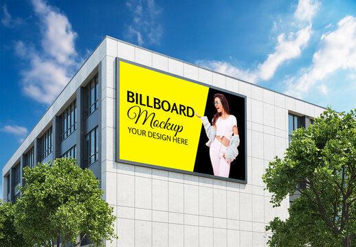 Modern Architecture Billboard Mockup