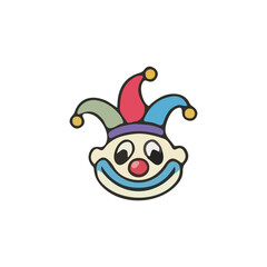Jester Clown Head Icon