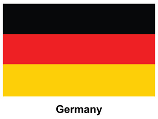 Obraz premium National flag of Germany with black, red, and yellow horizontal stripes