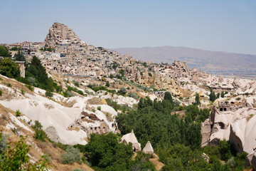 Fototapeta premium Uchisar Castle in Cappadocia, Nevsehir, Turkiye