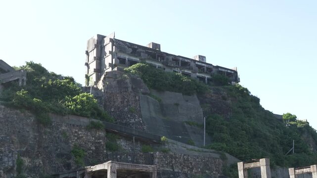 Nagasaki, Japan - 07.21.2024: Battleship, Gunkan, Hashima Island