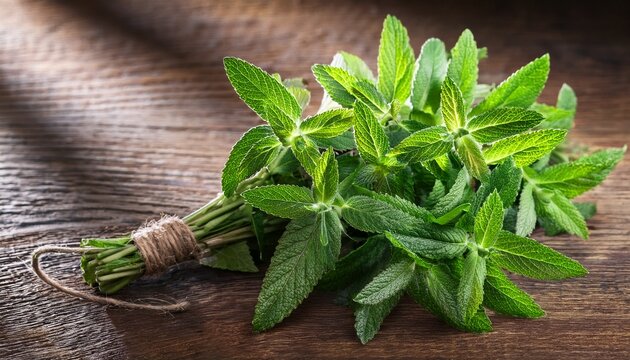 Bunch Of Fresh Organic Lemon Verbena Aloysia Citrodora For Herbal Tea And Healthy Infusion