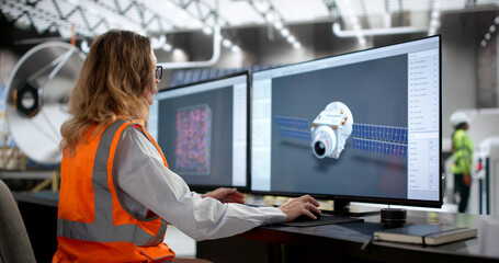 Pioneering Progress: Female Inventor Crafts Eco-Friendly Spacecraft © Andrey Popov