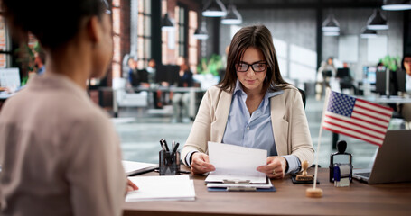 African American Immigrant Attorney Meets Client