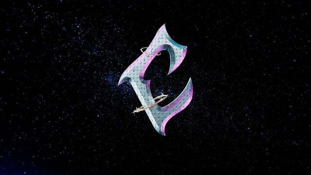 Futuristic Metal Font C