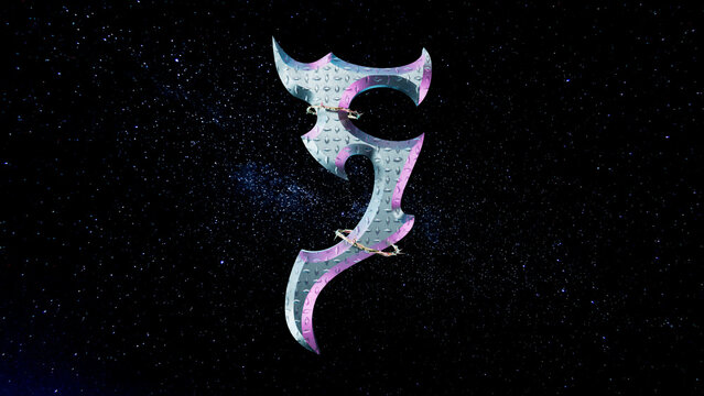 Futuristic Metal Font S