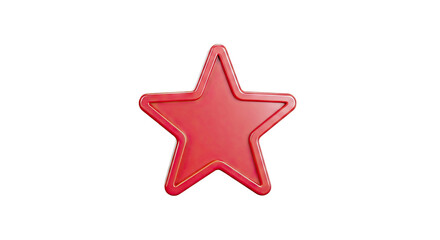 Obraz premium 3D Red Star Icon