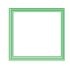 Square Line Decoration Marking Illustration Frame Doodle Highlights That Can Be Used For Sticker, Icon, Decorative, etc. | Marker aesthetic with Green color