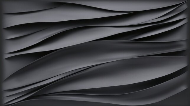 Abstract Art: A Black and White Wave-like Pattern