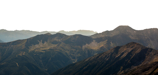 Obraz premium a mountains on transparent background